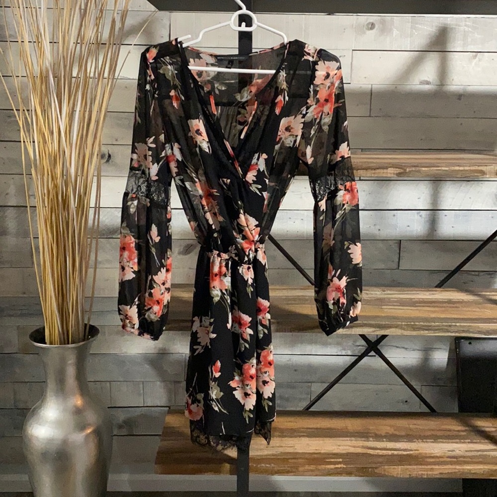 Multicolored floral long sleeve